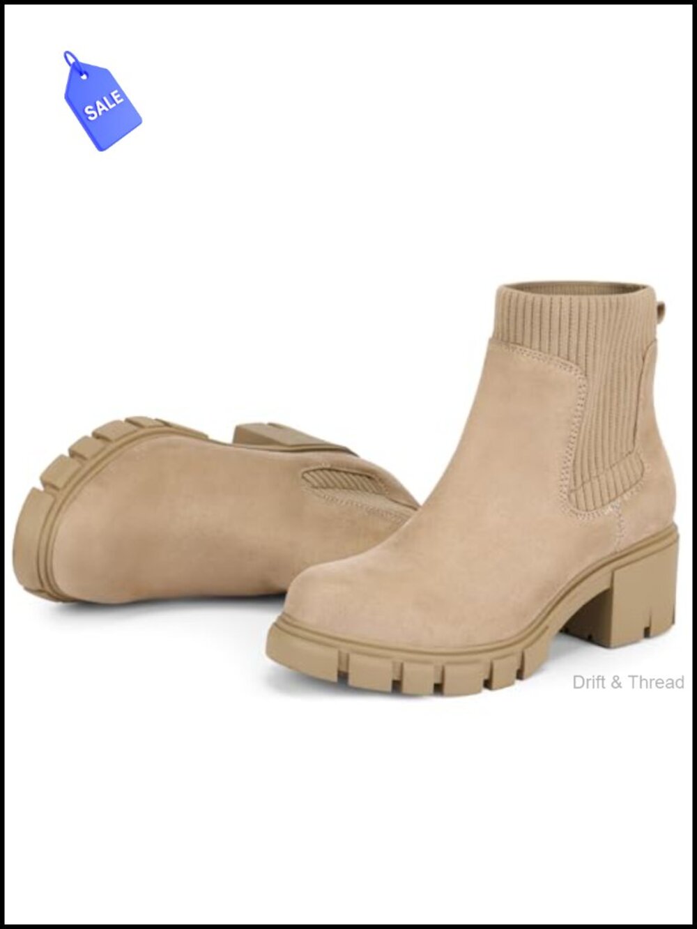Women's Chelsea Ankle Booties Chunky Heel Fall Winter
